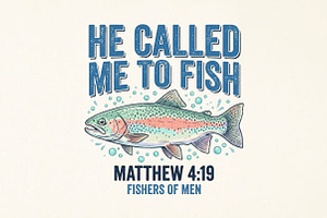 He Called Me to Fish Christian PNG, a Seasonal Illustration by Canvas Craft
