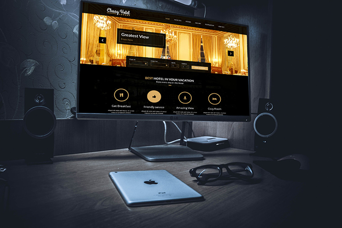 Classy - Booking Hotel Luxury PSD, a Websites & App Template by uzistudio (Photo 2 of 5)