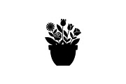Flower Pot Silhouette Vector Bundle, an Illustration by jahid234 (Thumbnail 15 of 49)