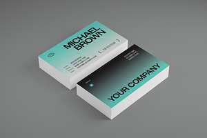 Company Business Card, a Business Card Template by graphicook
