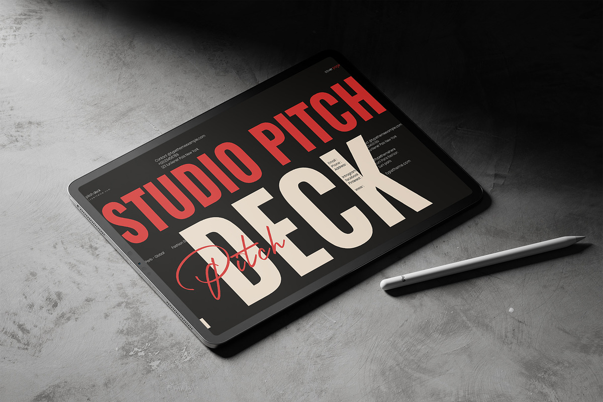 Pitch Deck Presentation Template, a Presentation Template by Aura Agency (Photo 3 of 8)