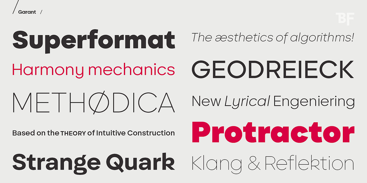 BF Garant, a Sans Serif Font by BrassFonts (Photo 10 of 14)
