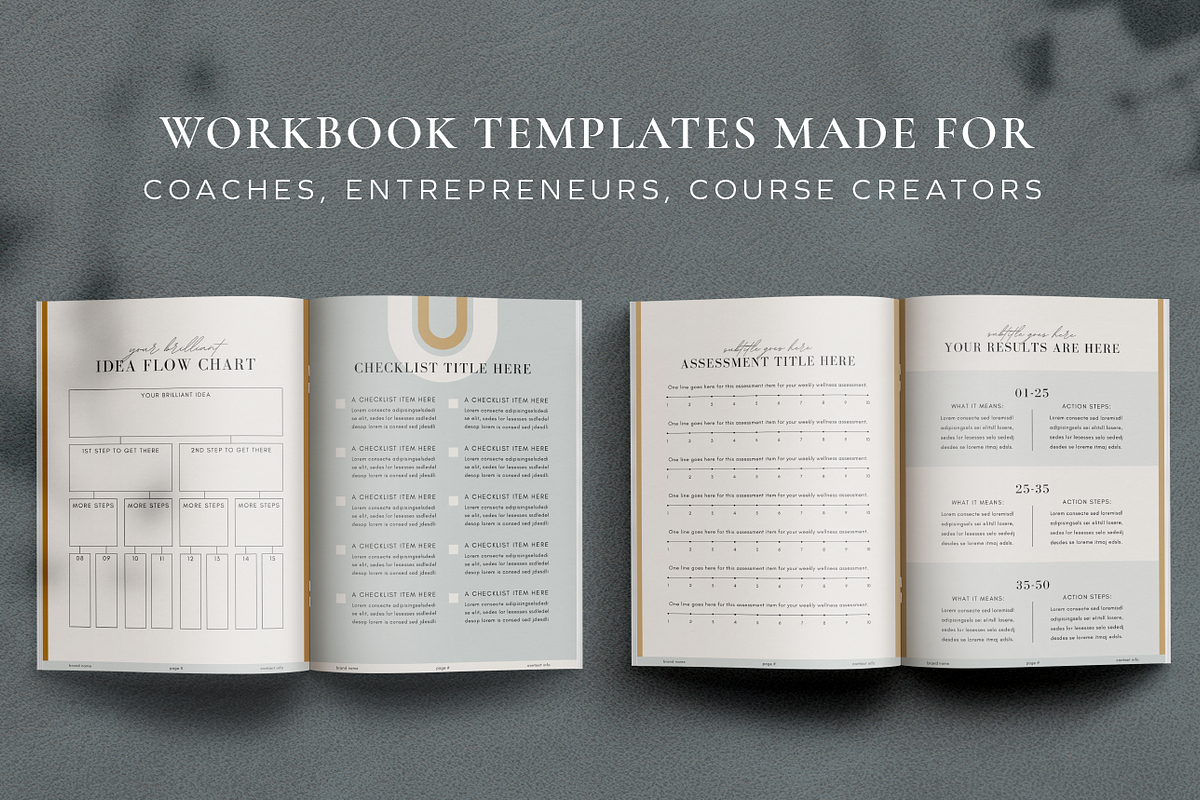 Course Workbook Canva Template, a Design Template by Studio Soluna (Photo 3 of 16)