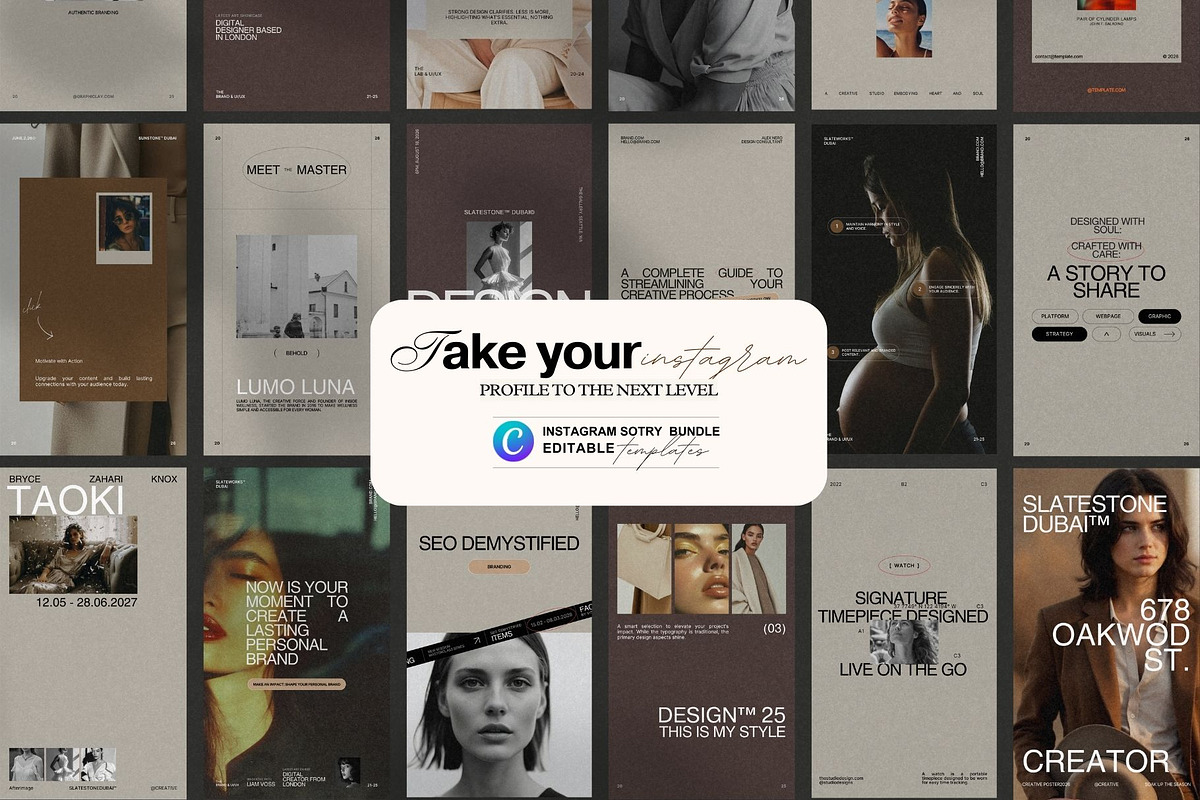 Instagram Stories Template For Canva, a Social Media Template by Crafted Pixel (Photo 5 of 9)