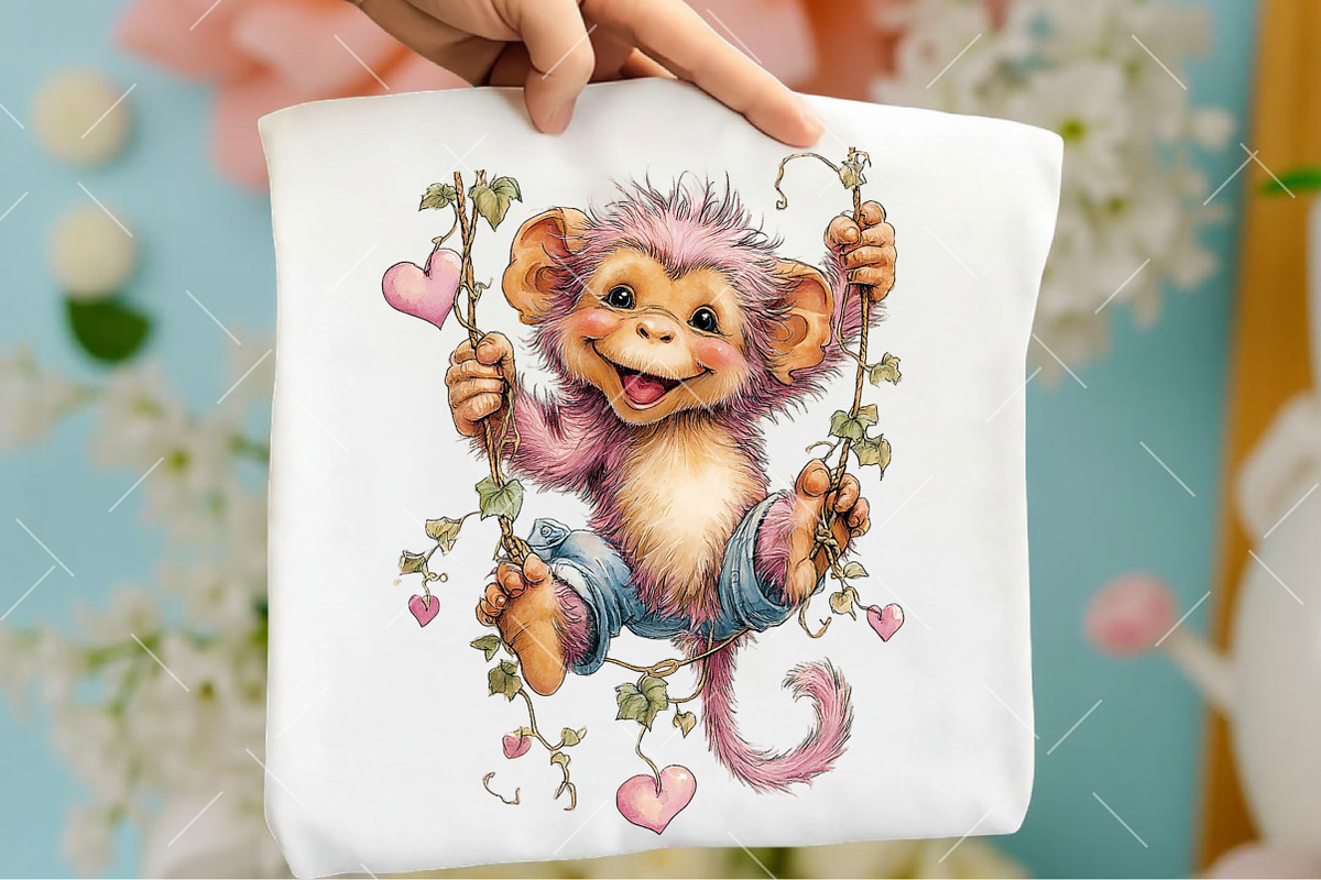 Whimsical Valentine Animals Clipart, an Illustration by OK Design (Photo 5 of 6)