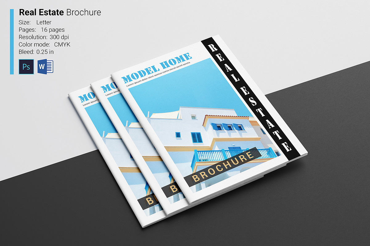 Real Estate Brochure, a Brochure Template by crazyOWL (Photo 1 of 11)