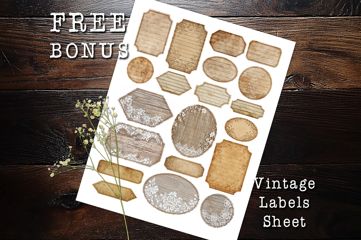 Antique Handwritten Letter Papers, a Background Graphic by V Design Creator
