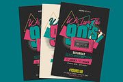 90s Retro Party Flyer, a Flyer Template by Hotpin (Thumbnail 2 of 3)
