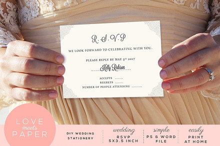 R.S.V.P Card R1006