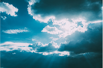 Sunrays Sunray Shine Through Dark, an Abstract Photo by Our Amazing World