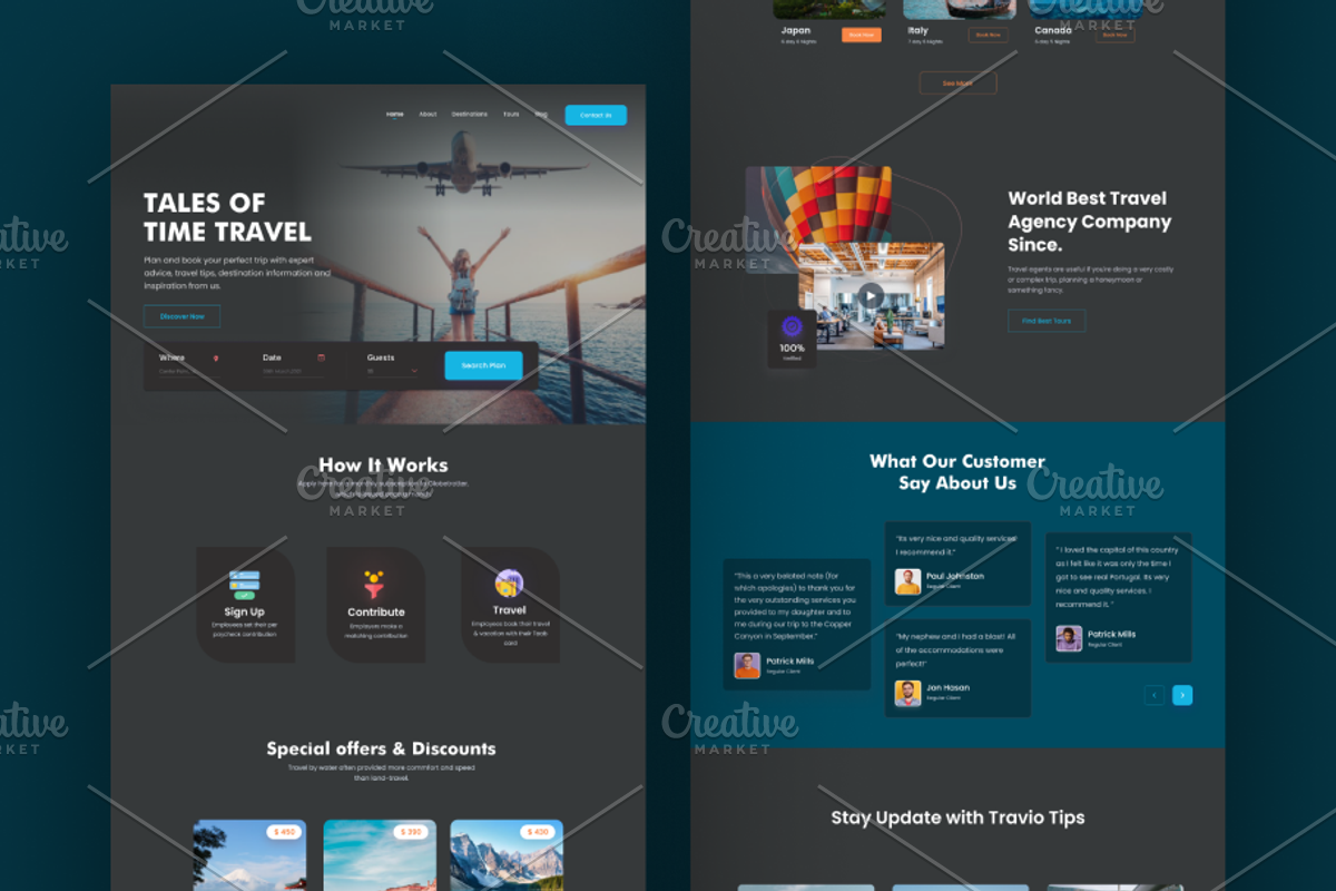 Travel Agency - Landing Page, a Landing Page Template by muneezahussain
