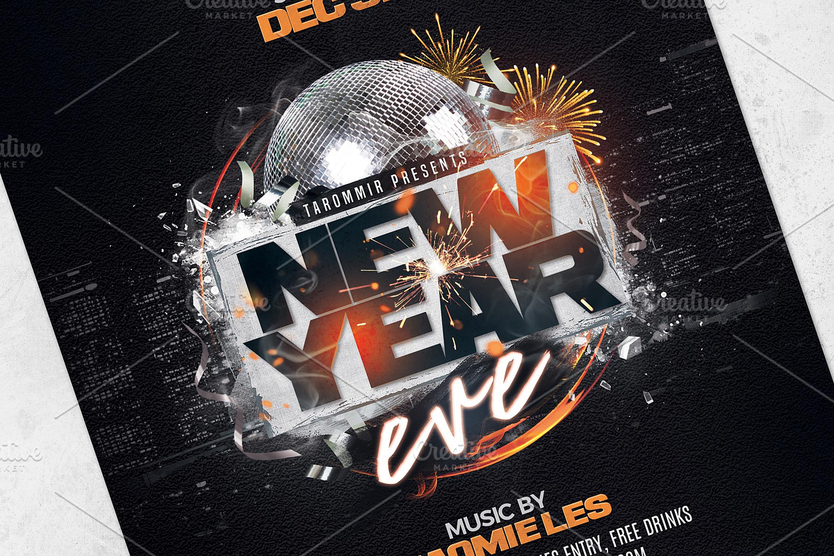 New Year Eve Flyer, a Flyer Template by Tarommir (Photo 3 of 3)