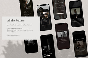 Dark Instagram Templates Bundle