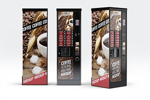 Coffee Vending Machine Mock-Up, a Product Mockup by DesignRushMarket