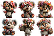 Whimsical Easter Bear Clipart, an Illustration by Pixels.Craft (Thumbnail 5 of 5)