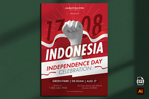 Indonesia Independence Day Flyer, a Flyer Template by Aarley Kaiven