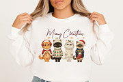 Cute Christmas Cats Wall Art PNG, an Illustration by Libby Wishes (Thumbnail 4 of 8)