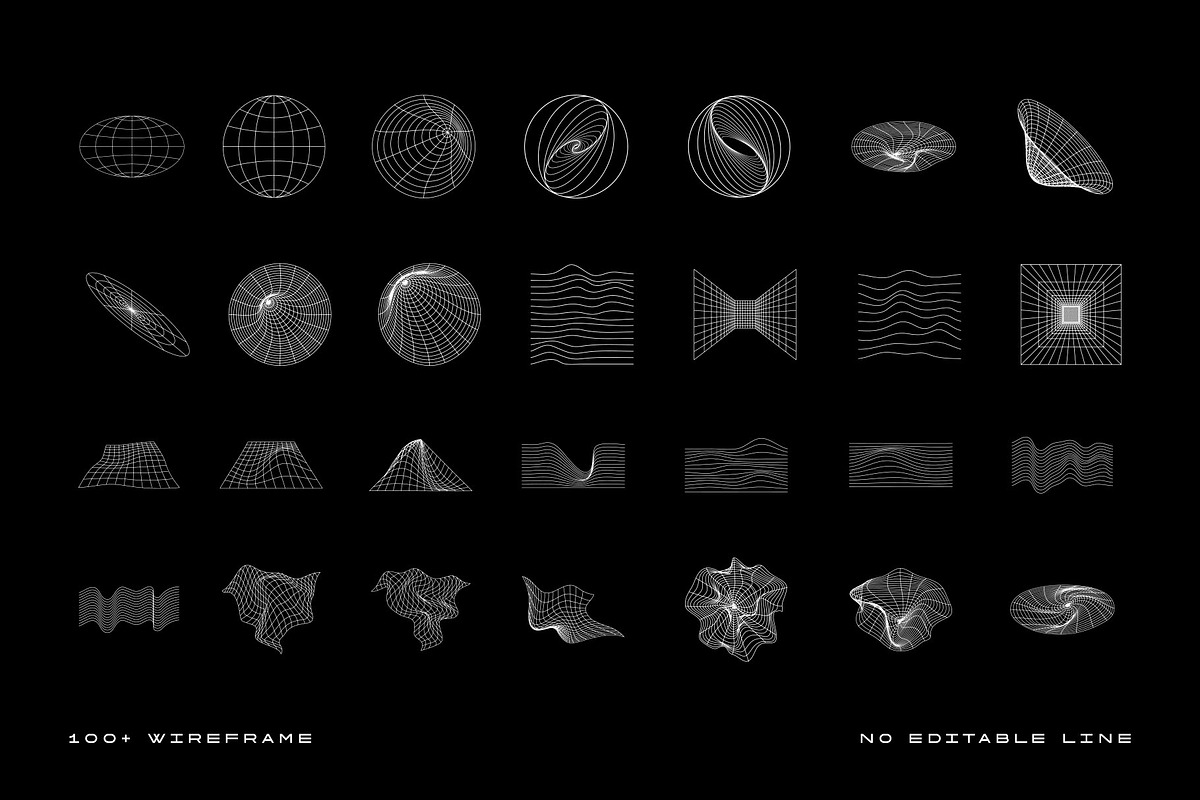 Wireframe Design Element, a Technology Illustration by freeject.net (Photo 3 of 5)