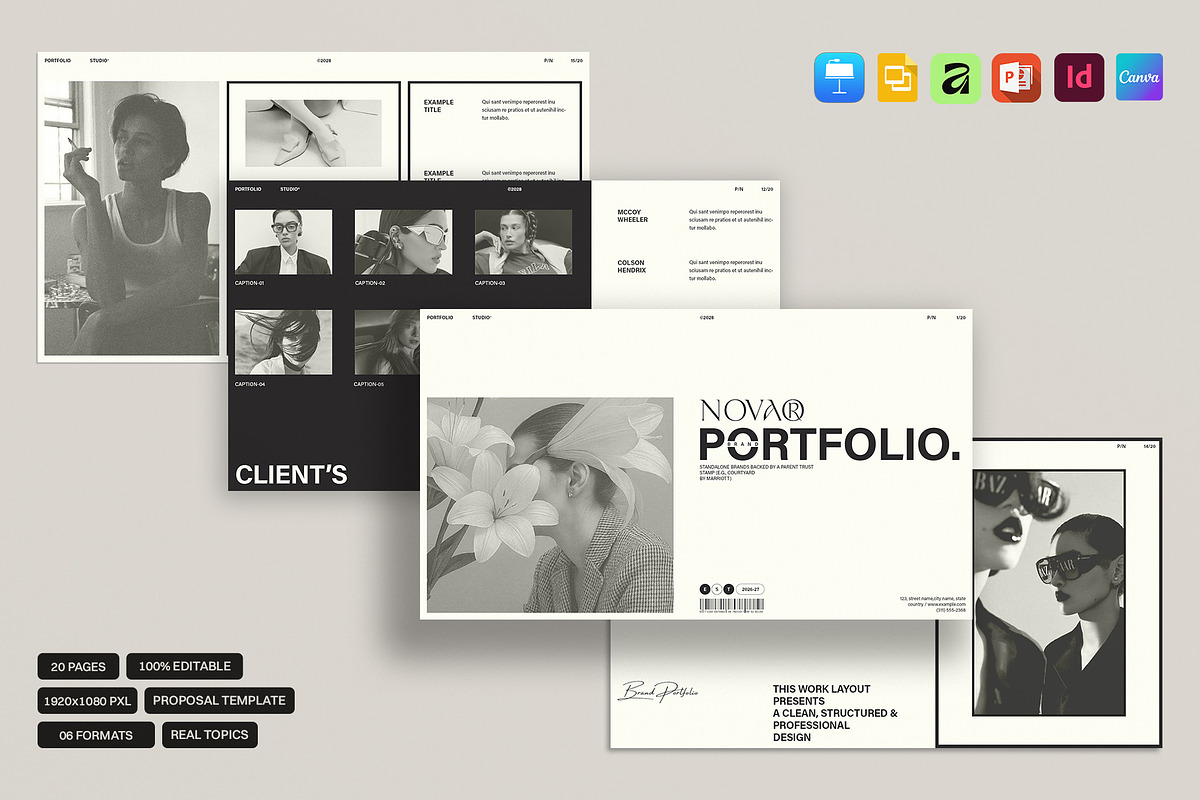 Portfolio Presentation Template, a Presentation Template by Laycraft Studio (Photo 1 of 9)