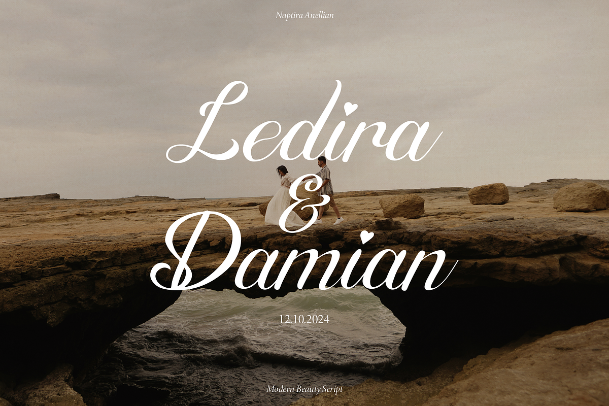Naptira Anellian | Beauty Script, a Script Font by gracetype_studio (Photo 8 of 15)
