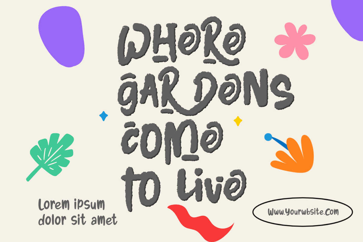 Regoomie – Doodly Display Font, a Handwritten Font by Bayuktx (Photo 2 of 10)