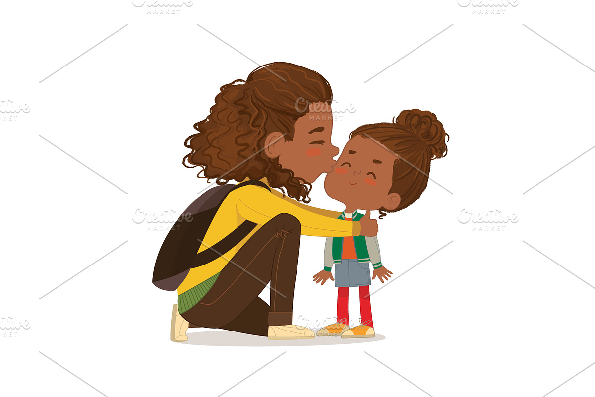 Goodbye Kiss, an Education Illustration by FoxyImage (Photo 2 of 2)