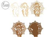 Women Silhouette Ornamented Template, a Design Template by LaserCutano (Thumbnail 6 of 7)