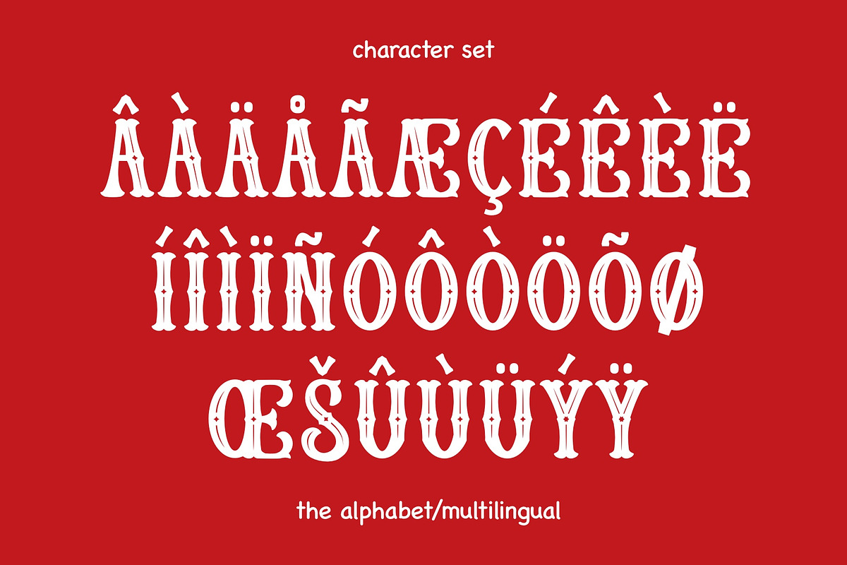Circus Christmas Font - Fancy Font, a Serif Font by ariodsgn (Photo 5 of 9)