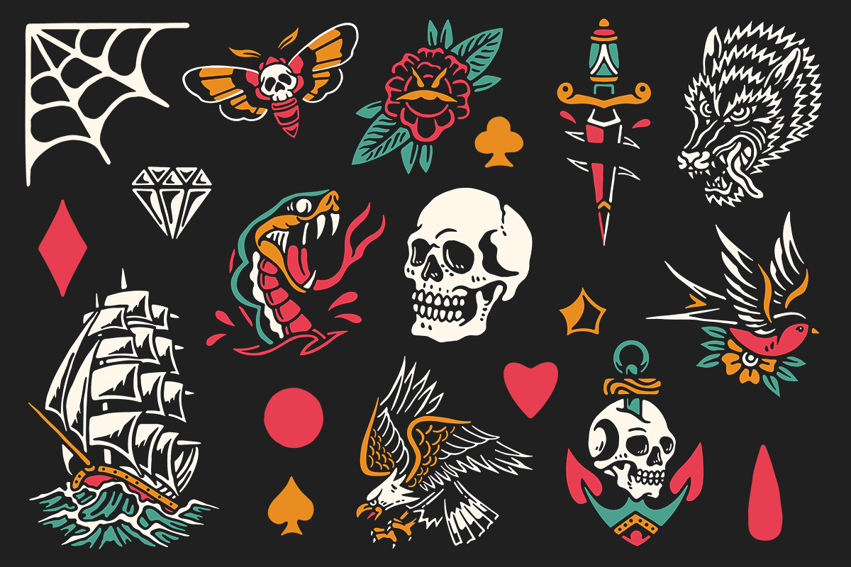 Tattoo Flash Package, an Illustration by Localmad (Photo 3 of 6)