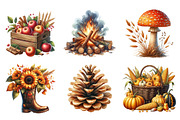 Watercolor Autumn Sublimation PNG, an Illustration by SinaCreation (Thumbnail 3 of 5)
