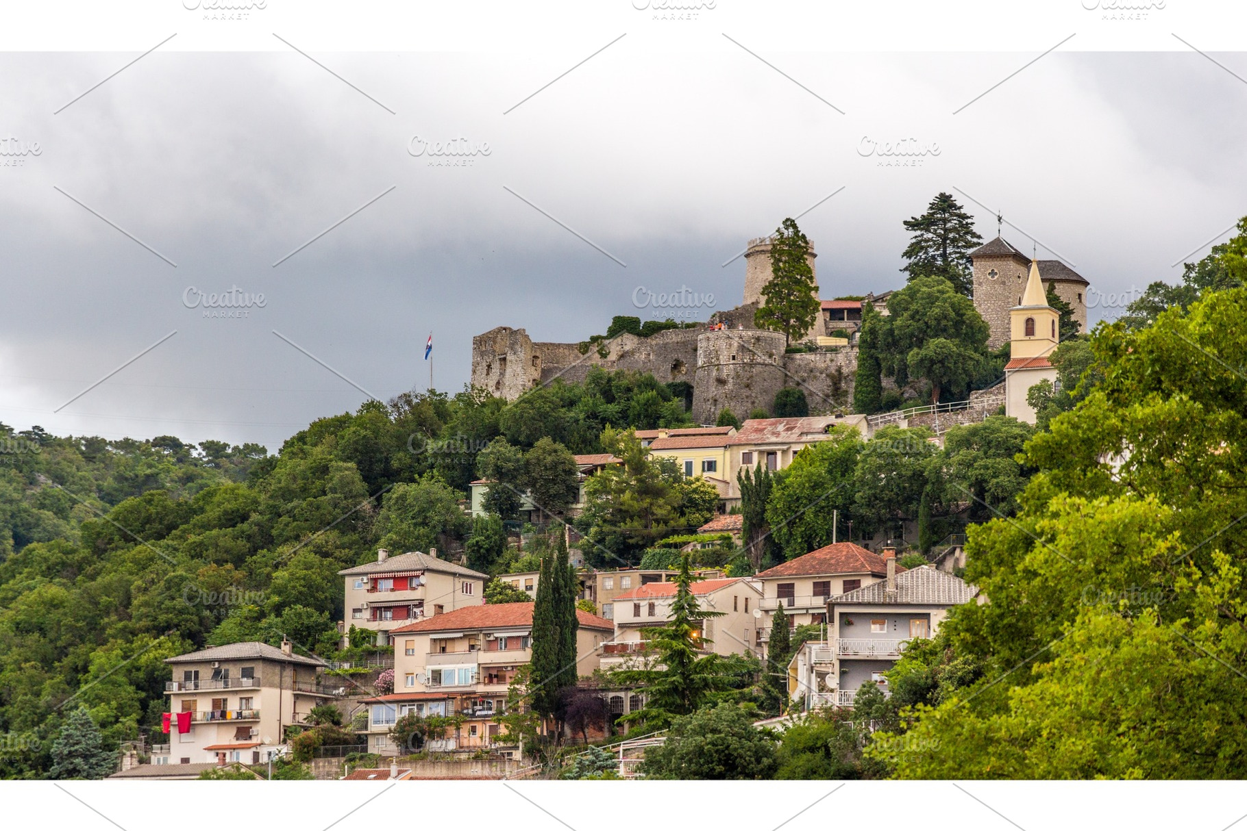 Trsat Castle in Rijeka, Croatia, an Architecture Photo by Leonid Andronov