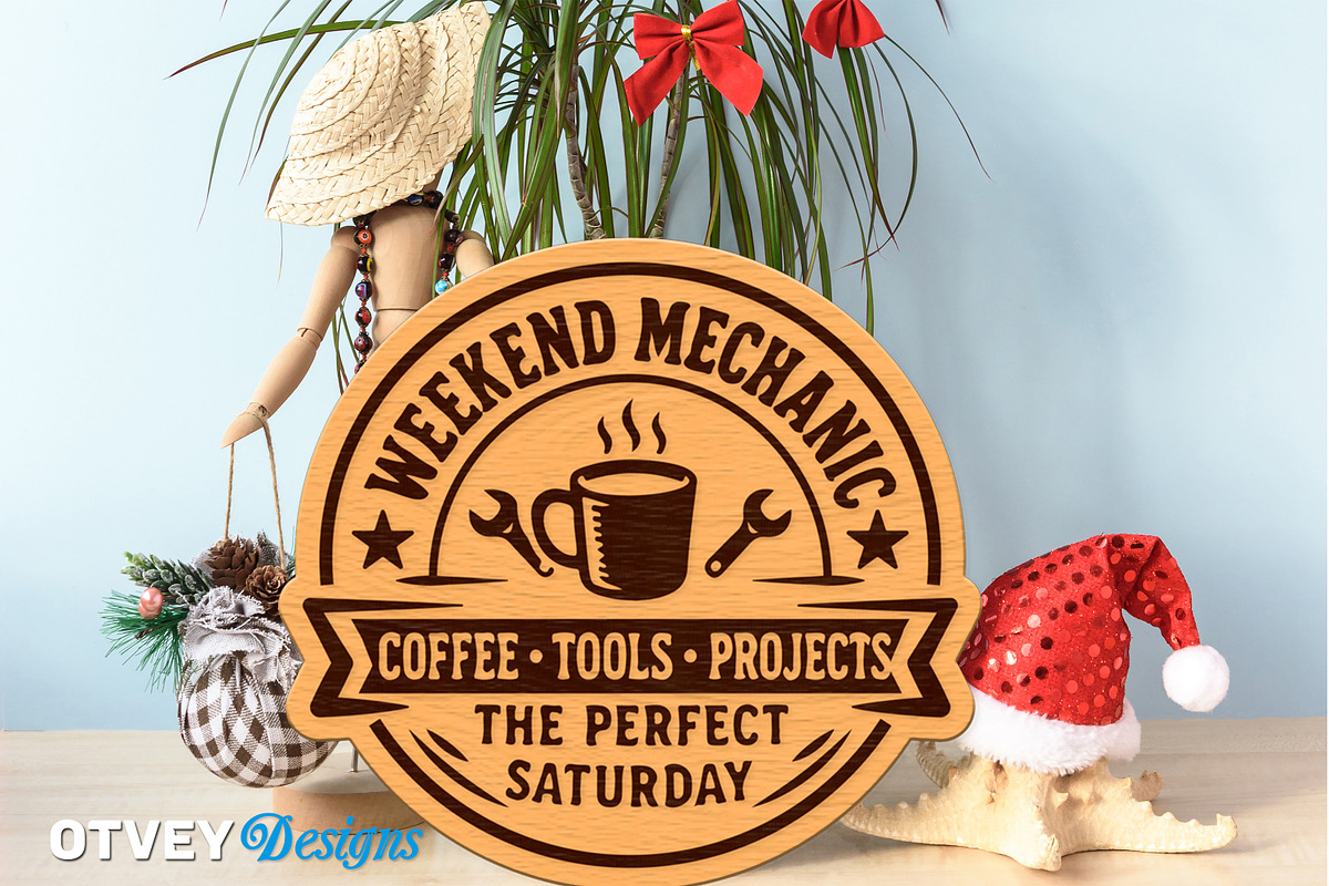 Wooden Dad's Garage Sign Lasercut 12, a Decorative Illustration by OTVEY DESIGN (Photo 10 of 13)