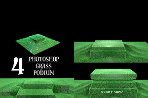 4 PHOTOSHOP GRASS PODIUM