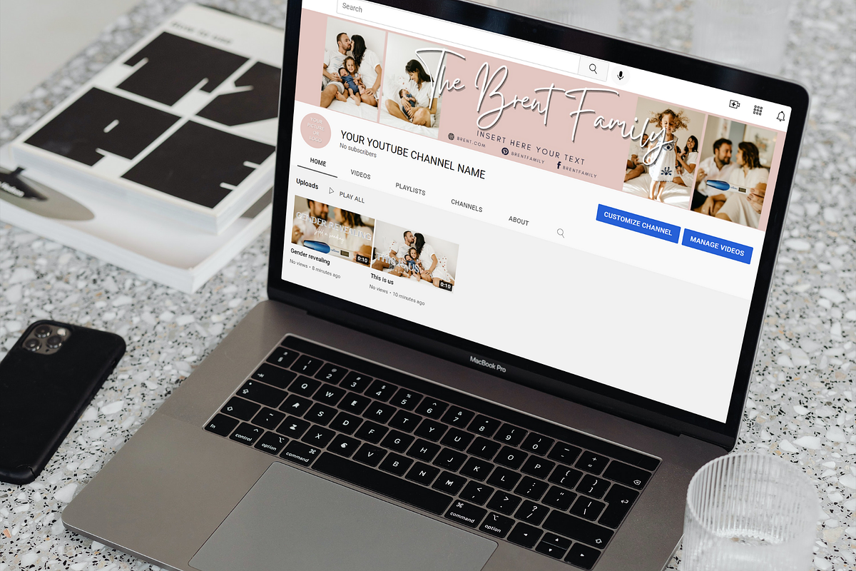 YouTube Branding Kit Family Life, a Social Media Template by Anca Digital Vibe (Photo 11 of 11)