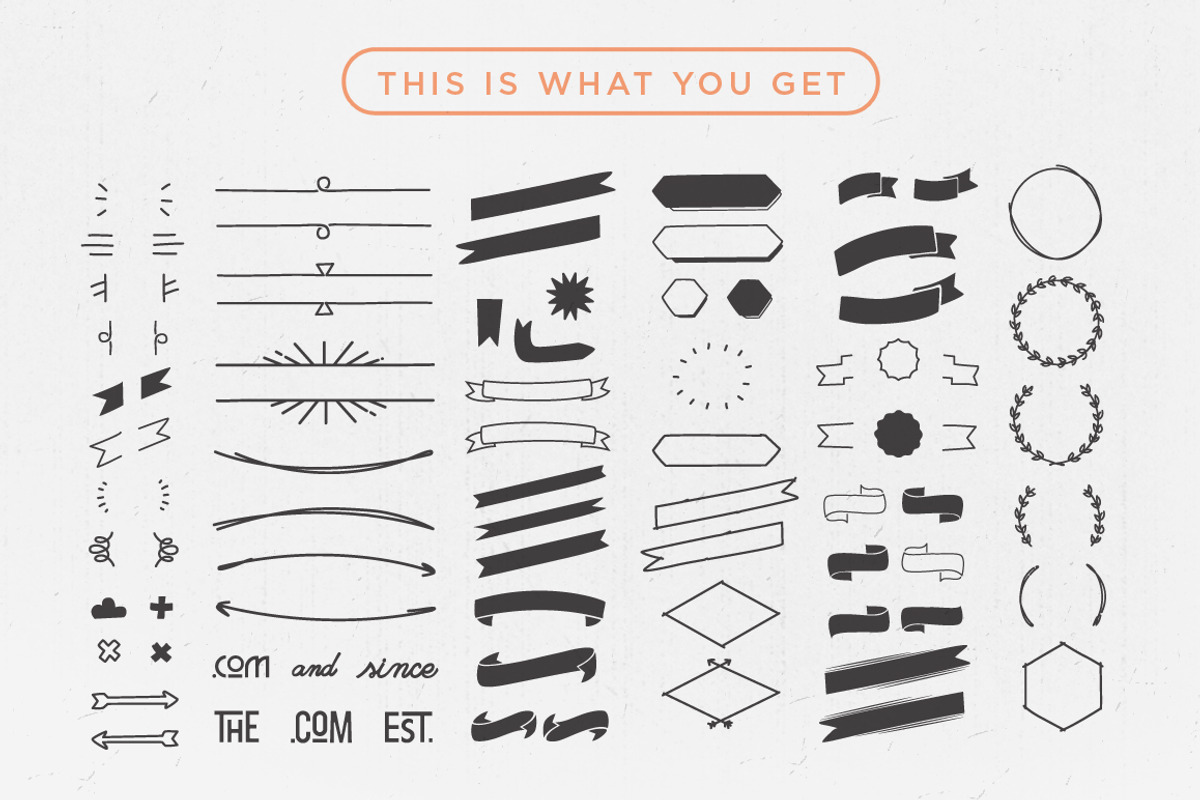 Labels & Decorative Vectors Vol.3 preview 2