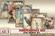 Vintage shabby Independence Day, a Person Illustration by CraftArtStory (Thumbnail 2 of 5)