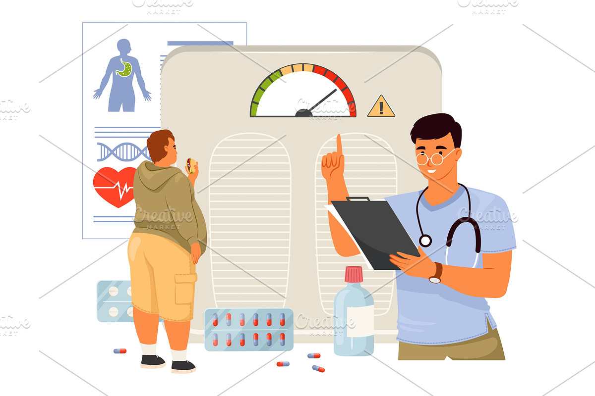 A healthcare professional is engaged, a Healthcare Illustration by SiberianArt