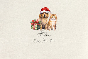 Christmas Pets Clipart