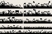 People Crowd Silhouettes, a Person Illustration by Seyyahil (Thumbnail 1 of 3)