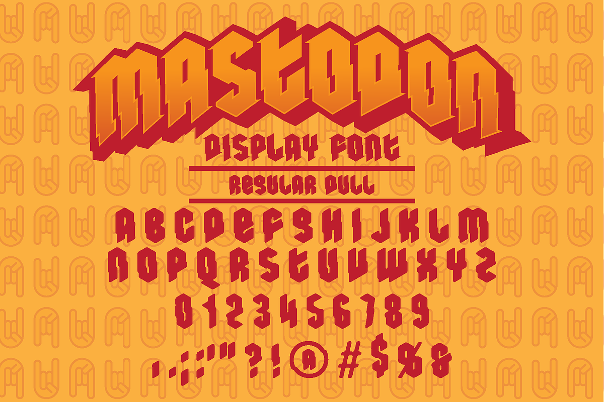 Mastodon Display Font, a Serif Font by TriDub Design Co. (Photo 3 of 5)