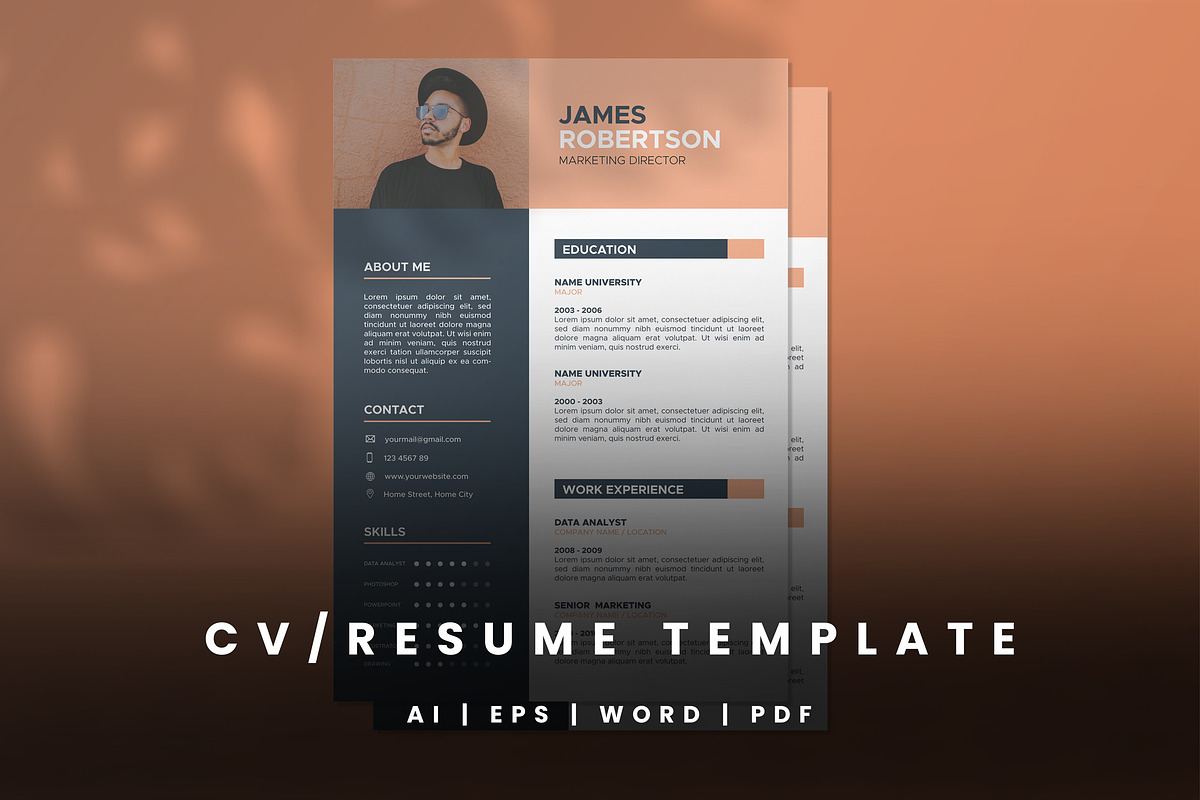 CV Resume Template - 05, a Resume Template by Thirtypath Studio (Photo 1 of 2)