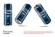 330ml Sleek Can Mockup | ANIMATED, a Packaging Mockup by AY Mock-Ups (Thumbnail 4 of 15)