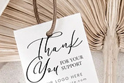 Editable Floral Thank You Gift Tag, a Card Template by AIW SOLUTIONS (Thumbnail 3 of 8)