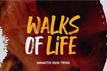 Walks Of Life | Brush Typeface