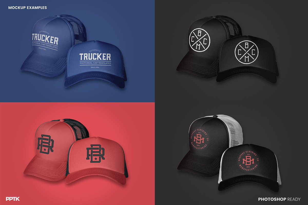 Trucker Hat Mockup, a Hat Mockup by PrePress Toolkit (Photo 2 of 4)