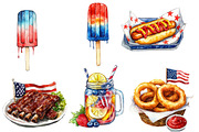 4th of July Fast Food Sublimation, an Illustration by Designworld (Thumbnail 3 of 5)