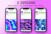FLOW Instagram Tiles, a Social Media Template by Lum3n (Thumbnail 2 of 5)