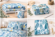 Nordic Botanical Seamless Set, a Pattern Graphic by Print Haven (Thumbnail 2 of 4)