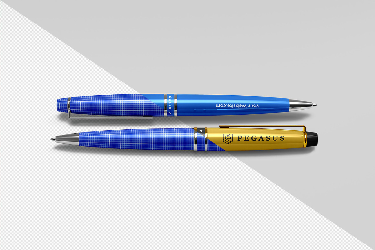 Ballpoint Pen Mockup - 8 views, a Pens & Pencil Mockup by Illusiongraphic (Photo 12 of 26)