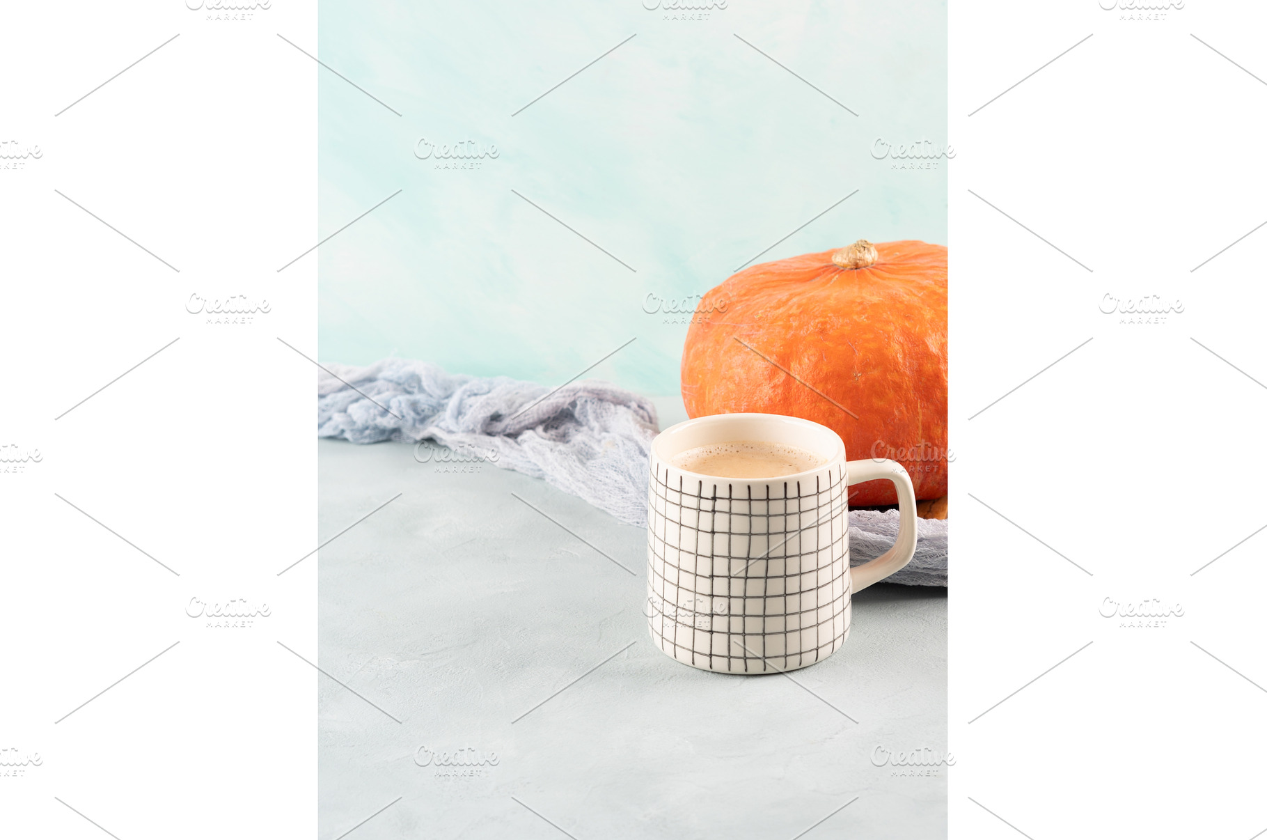 Pumpkin spiced latte coffee on, a Food & Drink Photo by Lifemorning